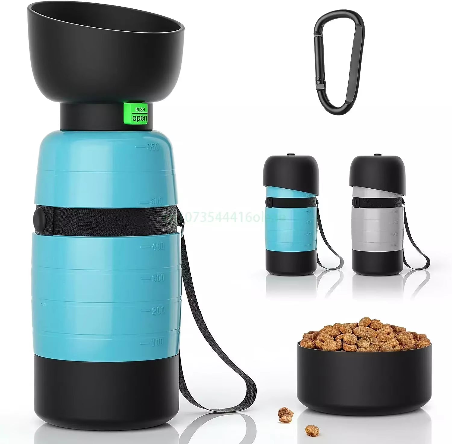 Upgraded Dog Water Bottles, Portable, Accompanying Pet Water Cup for Going Out, Outdoor Water Cup, Food Travel Bowls, 650Ml