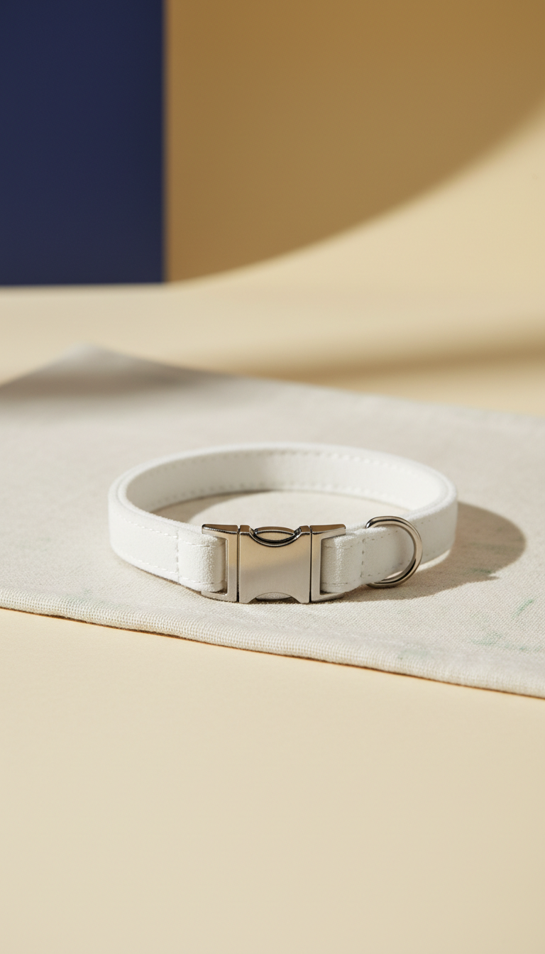 Leather Everyday Collar with Brass
